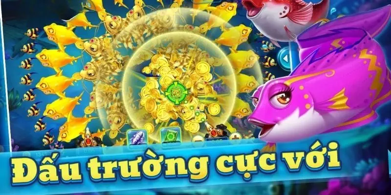 Vũ khí đa dạng và sinh vật biển phong phú trong bắn cá vàng